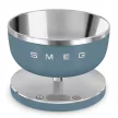 SMEG Collezione matt viharkék design digitális konyhai mérleg