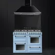 SMEG Victoria KT110BLE fekete fali kürtős páraelszívó