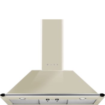 SMEG Victoria KT90PE krémszínű fali kürtős páraelszívó