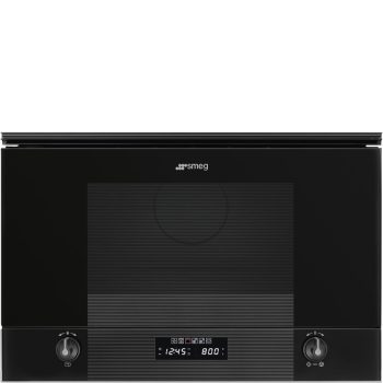 SMEG Linea MP122B3 mélyfekete beépíthető mikrohullámú sütő