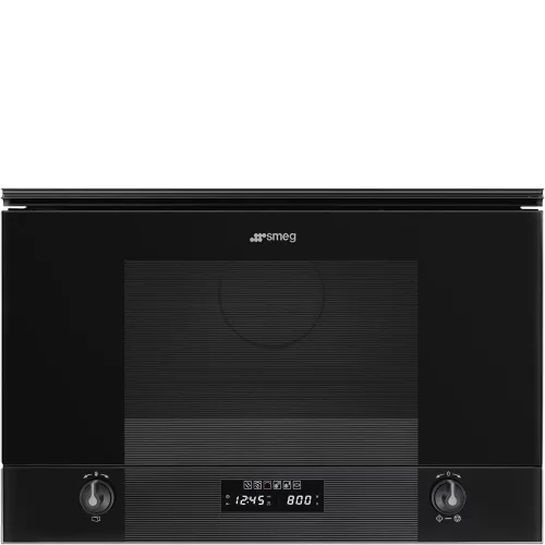 SMEG Linea MP122B3 mélyfekete beépíthető mikrohullámú sütő