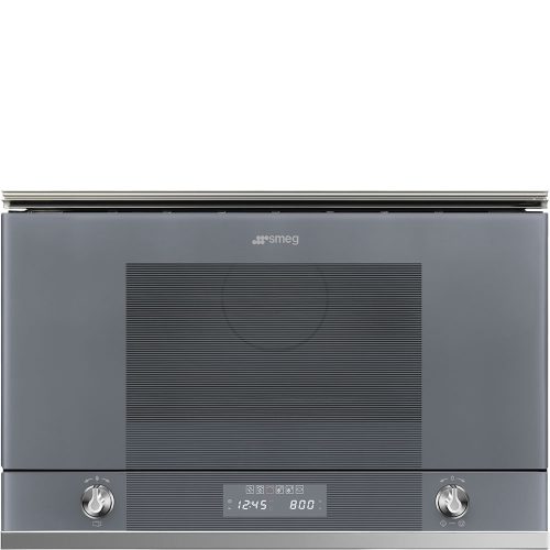 SMEG Linea MP122S1 szürke beépíthető mikrohullámú sütő