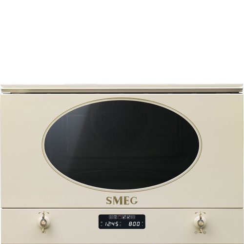 SMEG Coloniale MP822PO krémszínű antikolt bronz beépíthető mikrohullámú sütő