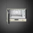 SMEG Coloniale MP822PO krémszínű antikolt bronz beépíthető mikrohullámú sütő