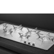 SMEG Piano P106ES inox beépíthető gáz főzőlap