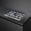 SMEG Selezione P272XGH inox beépíthető gáz főzőlap