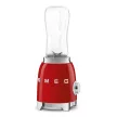  2 palackkalSMEG 50's Style PBF01RDEU piros retro design smoothie készítő mini turmixgép