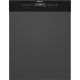 SMEG Universale PL364CN fekete félintegrált beépíthető mosogatógép