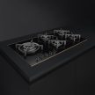 SMEG Dolce Stil Novo PV695LCNR Fekete beépíthető gáz főzőlap wok égővel