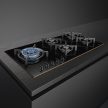 SMEG Dolce Stil Novo PV695LCNR Fekete beépíthető gáz főzőlap wok égővel