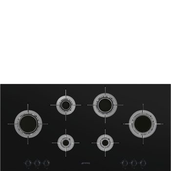 SMEG Dolce Stil Novo PVL6106CN Fekete beépíthető gáz főzőlap