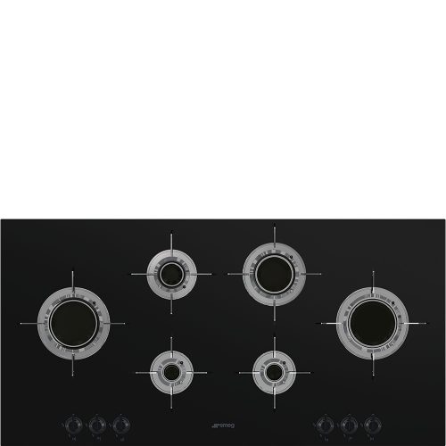 SMEG Dolce Stil Novo PVL6106CN Fekete beépíthető gáz főzőlap