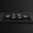 SMEG Dolce Stil Novo PVL6106CN Fekete beépíthető gáz főzőlap