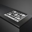 SMEG Linea PX164L inox beépíthető gáz főzőlap wok égővel