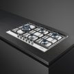 SMEG Linea PX175L inox beépíthető gáz főzőlap