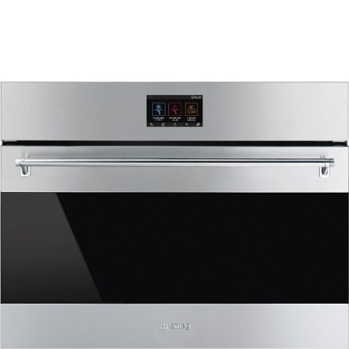 SMEG Classica SBC4304X inox beépíthető kombinált sokkoló hűtő és étel melegentartó