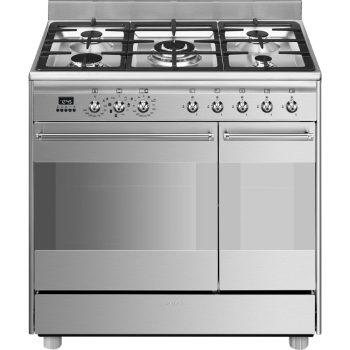 SMEG Classica SCB92MX8 inox professzionális szabadonálló gáztűzhely