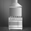 SMEG Classica SCB92MX8 inox professzionális szabadonálló gáztűzhely