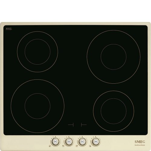 SMEG Cortina SI764POM bézs antik bronz beépíthető indukciós főzőlap