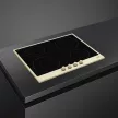 SMEG Cortina SI764POM bézs antik bronz beépíthető indukciós főzőlap