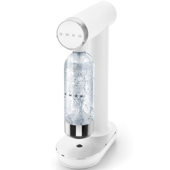 SMEG Collezione SKC01WHM matt fehér szódagép átlátszó palackkal