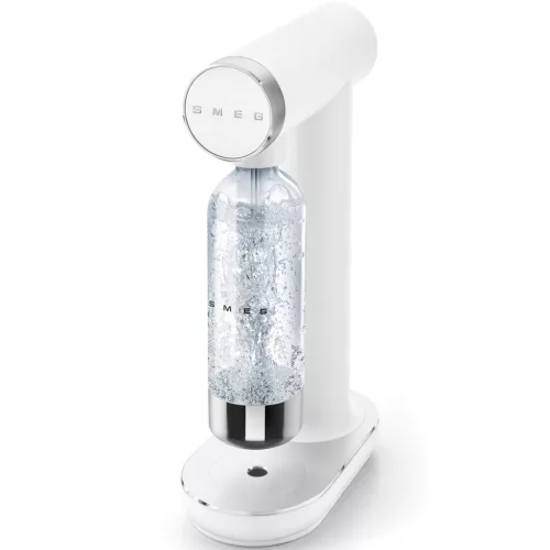 SMEG Collezione SKC01WHM matt fehér szódagép átlátszó palackkal