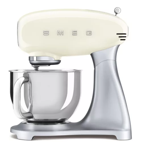 SMEG 50's Style SMF04CREU krémszínű retro design konyhai robotgép ezüst talppal