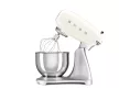 SMEG 50's Style SMF04CREU krémszínű retro design konyhai robotgép ezüst talppal