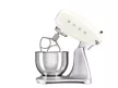 SMEG 50's Style SMF04CREU krémszínű retro design konyhai robotgép ezüst talppal
