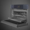 SMEG Omnichef Galileo Linea SO4104APG sötét szürke beépíthető 3 in 1 mikrohullámú gőzsütő