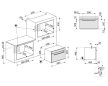SMEG Micro Combi Galileo Selezione SO4401M1X inox beépíthető mikrohullámú kombinált sütő