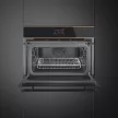 SMEG Speedwave Galileo Dolce Stil Novo SO4604M2PNR arany fekete beépíthető mikrohullámú kombinált