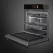 SMEG Omnichef Galileo Dolce Stil Novo SO6606WAPNR fekete arany beépíthető 3 in 1 mikrohullámú gőz