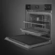 SMEG Pyro Steam Galileo Linea SOP6101S2B3 mélyfekete beépíthető pirolitikus gőzsütő