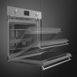 SMEG Traditional Pyro Galileo Classica SOP6302TX inox beépíthető pirolitikus sütő