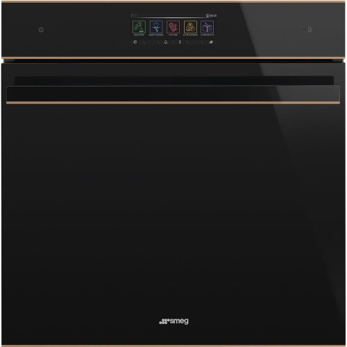 SMEG Wi-Fi Pyro Steam Galileo Dolce Stil Novo SOP6606WS2PNR arany fekete beépíthető pirolitikus gő