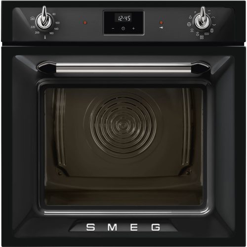 SMEG Traditional Pyro Galileo Victoria SOP6900TN fekete klasszikus design beépíthető pirolitikus s