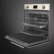 SMEG Traditional Pyro Galileo Victoria SOP6900TP krémszínű klasszikus design beépíthető pirolitiku