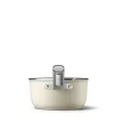Smeg SPF2012CRM krémszínű tapadásmentes sauce pan nyeles lábas üveg fedővel
