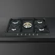 SMEG Cortina SR775AO antracit beépíthető gáz főzőlap
