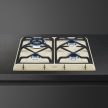 SMEG Coloniale SRV864POGH krémszínű bronz beépíthető gáz főzőlap