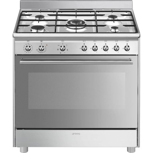 SMEG Classica SX91GM inox professzionális szabadonálló gáztűzhely