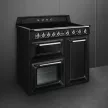 SMEG Victoria TR103IBL2 fekete ezüst professzionális szabadonálló indukciós tűzhely