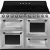 SMEG Victoria TR4110IX2 inox professzionális szabadonálló indukciós tűzhely
