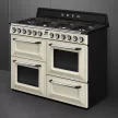 SMEG Victoria TR4110P1 bézs klasszikus professzionális szabadonálló gáztűzhely