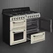 SMEG Victoria TR4110P1 bézs klasszikus professzionális szabadonálló gáztűzhely