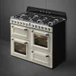 SMEG Victoria TR4110P1 bézs klasszikus professzionális szabadonálló gáztűzhely