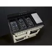 SMEG Victoria TR4110P1 bézs klasszikus professzionális szabadonálló gáztűzhely