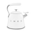 SMEG 50'S Style WKF01WH fehér retro design fütyülős teáskanna