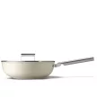 Smeg WOF3002CRM krémszínű tapadásmentes wok serpenyő